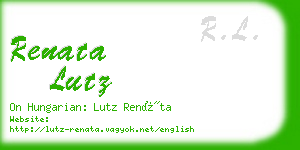 renata lutz business card